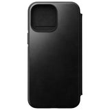 Nomad iPhone 14 Pro Max -suojakotelo, Modern Leather Folio, Horween-nahka, musta