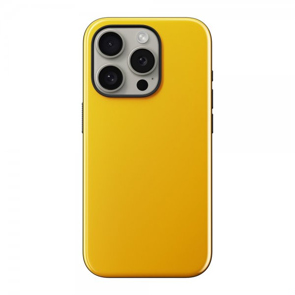 Nomad iPhone 15 Pro -suojakuori, Sport Case Racing Yellow