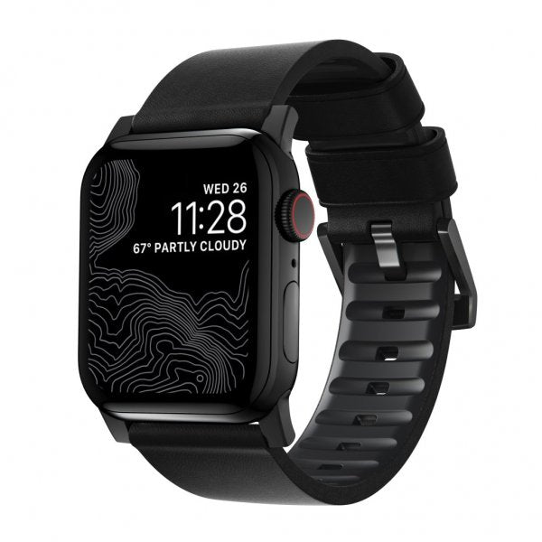 Nomad Apple Watch 44/45/46mm/Apple Watch Ultra ranneke Active Band Pro Black Hardware Musta