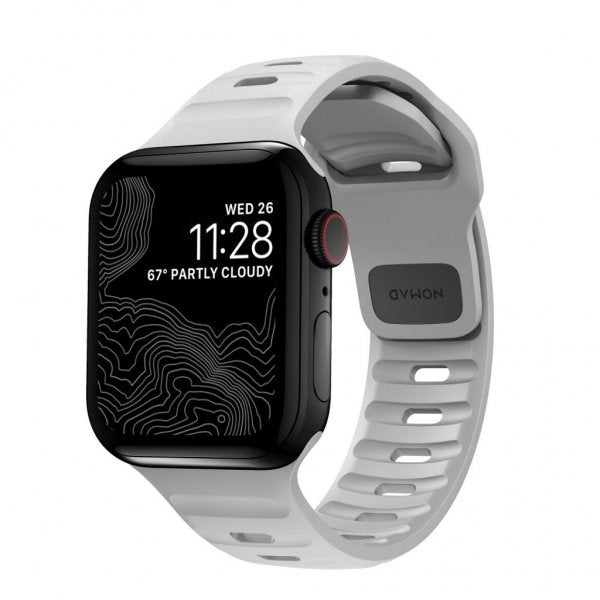 Nomad Apple Watch 44/45/46mm/Apple Watch Ultra ranneke Sport Band Lunar Gray