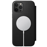 Nomad iPhone 12 Pro Max -suojakotelo Rugged Folio MagSafe, musta