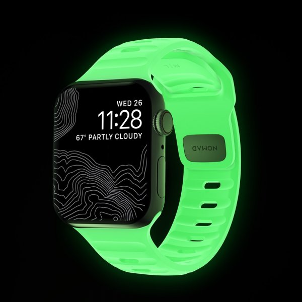 Nomad Apple Watch 38/40/41/42mm ranneke Sport Band Glow 2.0