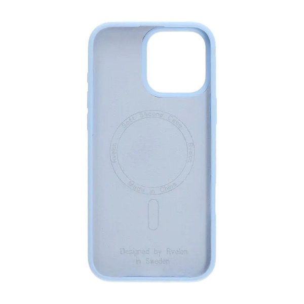 Rvelon iPhone 16 Pro Max Kuori Silikoni MagSafe Sininen