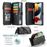 CaseMe iPhone 13 Pro Max Kotelo C36 Series Musta
