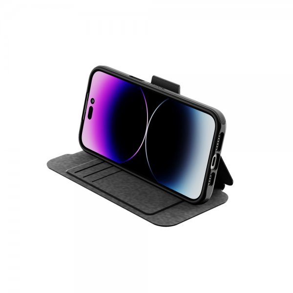 Tech21 iPhone 14 Pro Max -kuoret Evo Lite Wallet, musta