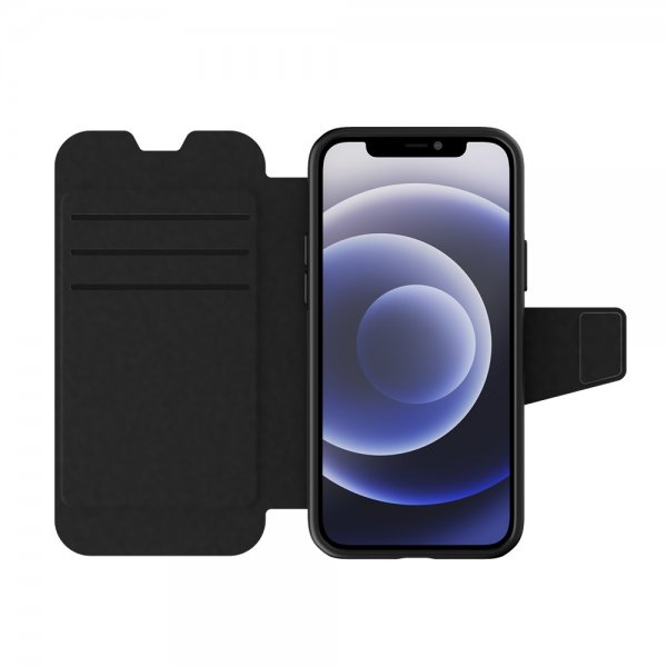 Tech21 iPhone 12/iPhone 12 Pro Kotelo EvoLite Wallet Musta