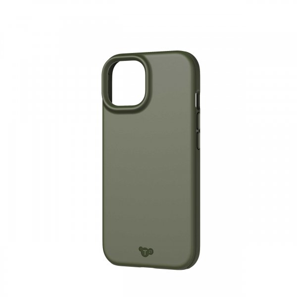 Tech21 iPhone 13/14/15/16e/17e suojakuori Evo Lite Khaki Green