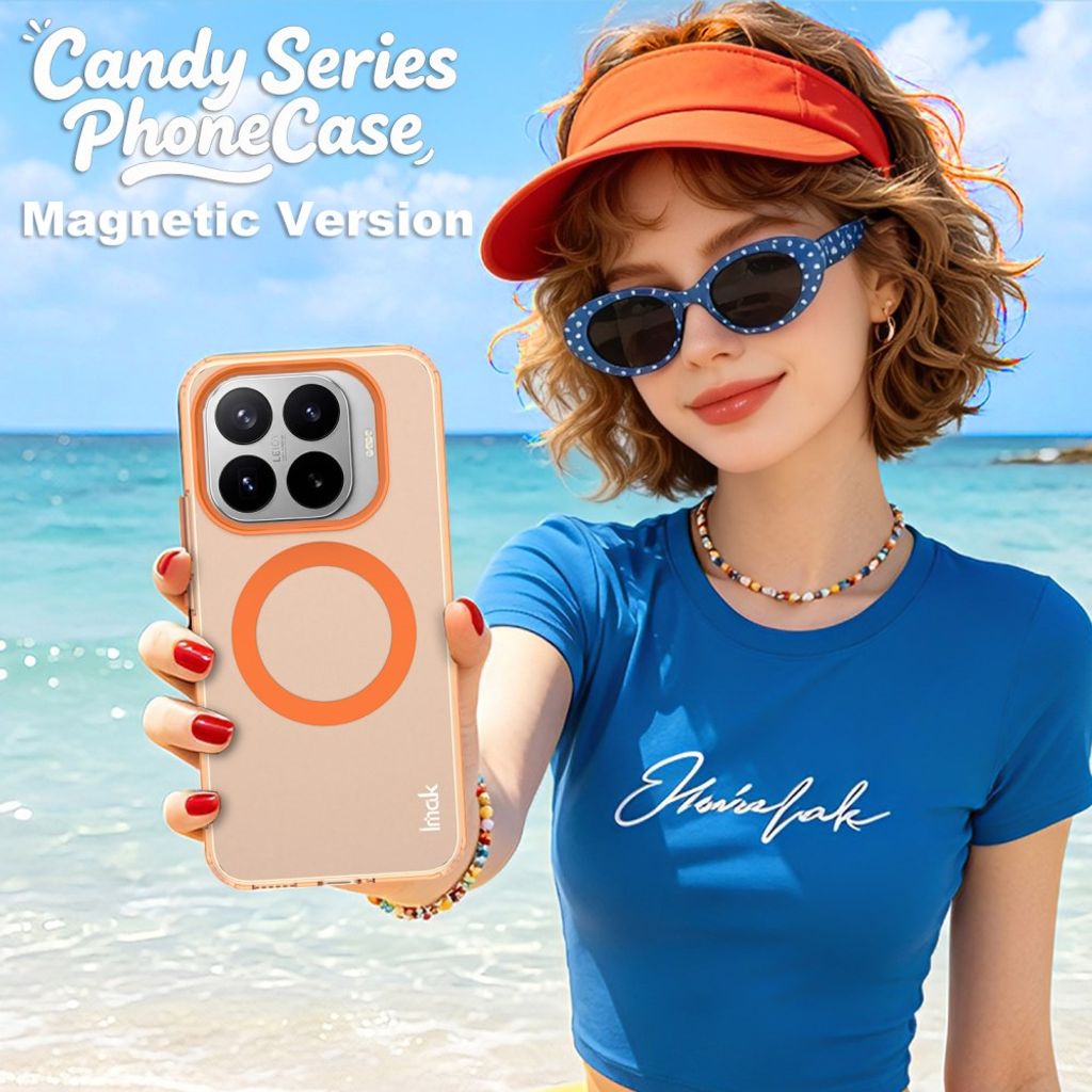 Imak Xiaomi 17T Kuori Candy Color MagSafe Oranssi