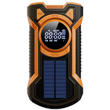 Just in Case 5000 mAh Powerbank/hätäradio aurinkokenno ja veivi Musta/Oranssi