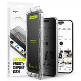 Ringke iPhone 16 Pro -näytönsuoja Easy Slide Privacy 2 kpl