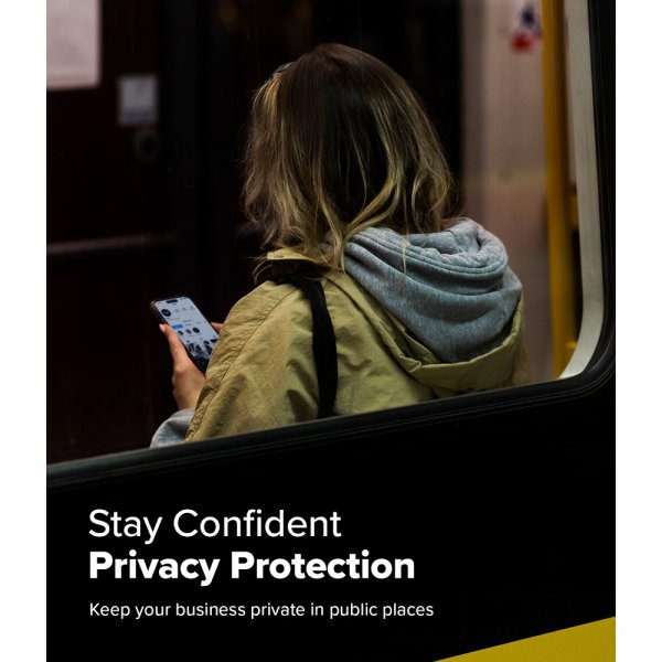 Ringke iPhone 16 Pro -näytönsuoja Easy Slide Privacy 2 kpl