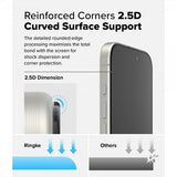 Ringke iPhone 16 Pro -näytönsuoja Easy Slide Privacy 2 kpl