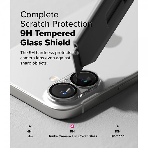 Ringke iPhone 16/iPhone 16 Plus Kameran suojalasi 2-pakkaus
