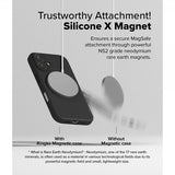Ringke iPhone 16 -silikonisuojakuori magneetilla, musta