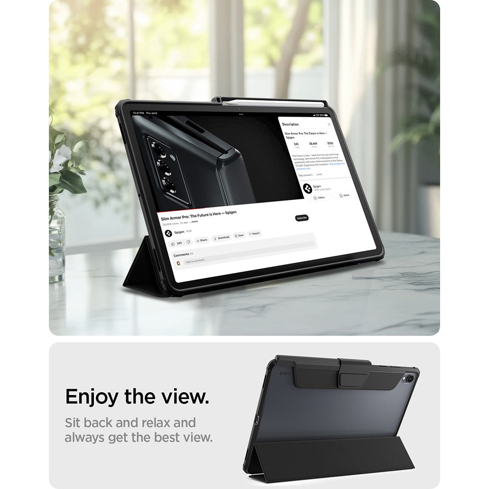 Spigen Samsung Galaxy Tab S12 Plus Kotelo Ultra Hybrid Musta