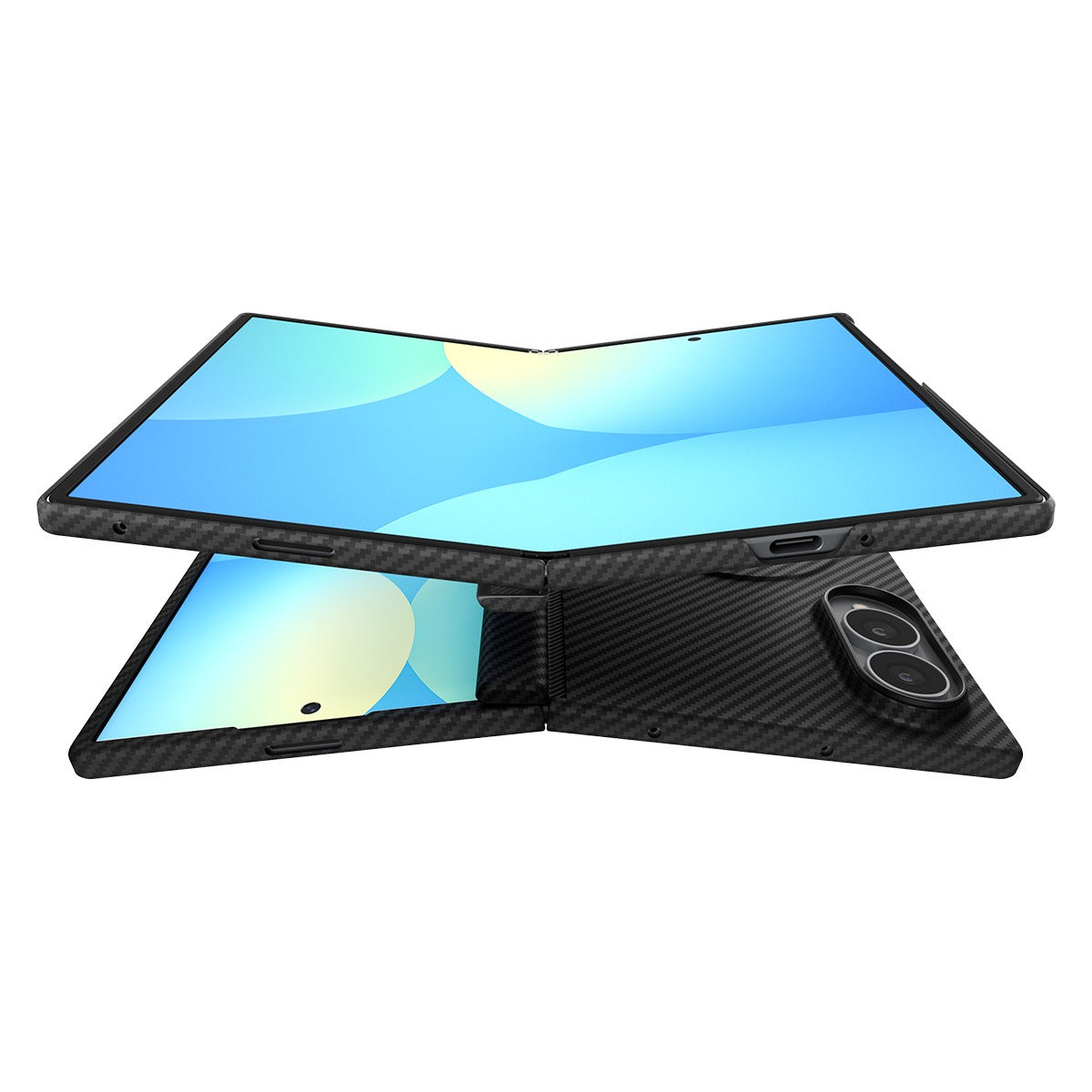 Spigen Samsung Galaxy Z Fold 8 Kuori Air Skin Aramid MagFit Musta