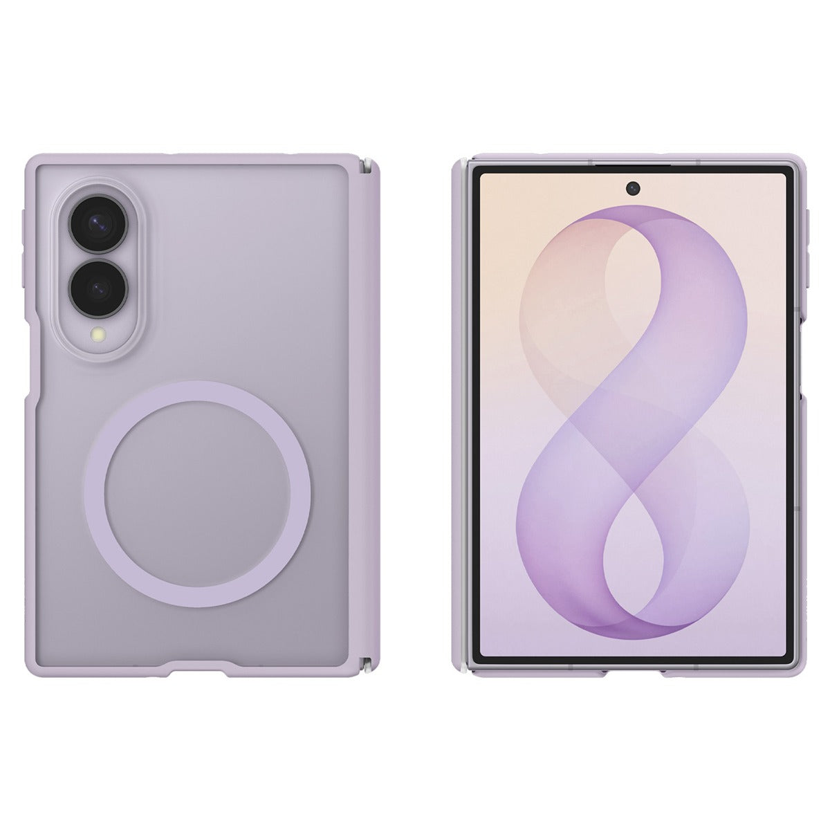 Spigen Samsung Galaxy Z Fold 8 Kuori Air Skin Zero MagFit Frost Lavender