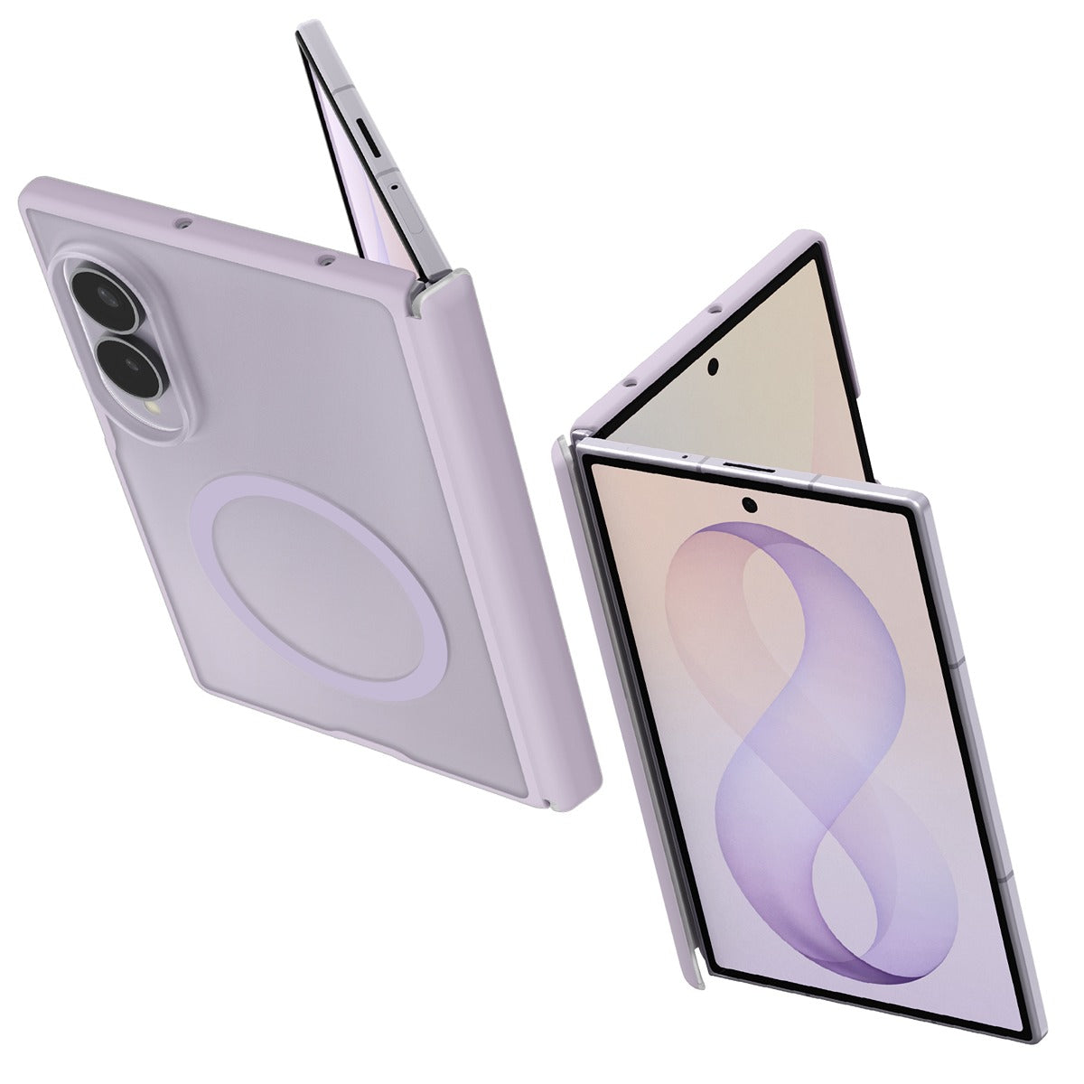 Spigen Samsung Galaxy Z Fold 8 Kuori Air Skin Zero MagFit Frost Lavender