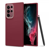 Cyrill Samsung Galaxy S22 Ultra Suojakuori Color Brick Sangria