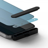 Ringke iPhone 15 Pro Max Näytönsuoja Privacy Tempered Glass Asennusapu