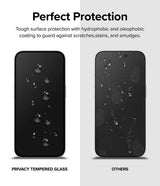 Ringke iPhone 15 Pro Max Näytönsuoja Privacy Tempered Glass Asennusapu