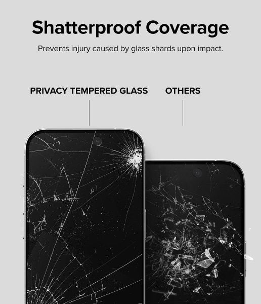 Ringke iPhone 15 Pro Max Näytönsuoja Privacy Tempered Glass Asennusapu