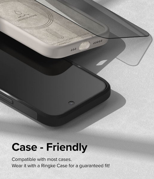 Ringke iPhone 15 Pro Max Näytönsuoja Privacy Tempered Glass Asennusapu