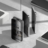Ringke iPhone 15 Pro -näytönsuoja, Privacy Tempered Glass, asennuskehys
