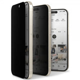Ringke iPhone 15 Plus -yksityisyysnäytönsuoja karkaistua lasia asennuskehikon kanssa