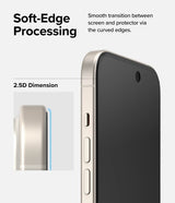 Ringke iPhone 15 näytönsuoja Privacy Tempered Glass asennusohjain