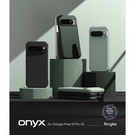 Ringke Google Pixel 9 Pro XL -suojakuori, Onyx, tummanvihreä