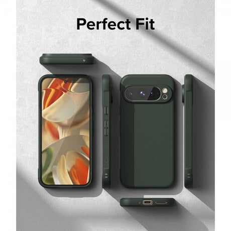 Ringke Google Pixel 9 Pro XL -suojakuori, Onyx, tummanvihreä