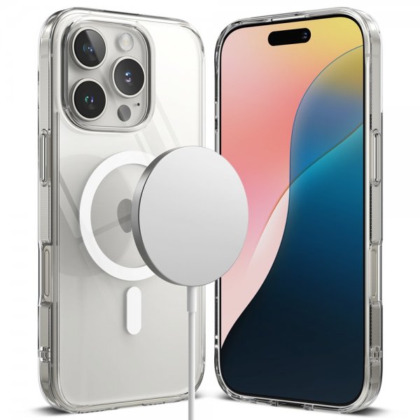 Ringke iPhone 16 Pro Max -suojakuori Fusion Magnetic Transparent