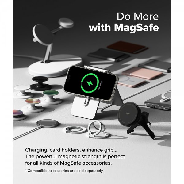 Ringke iPhone 16 Pro Max -suojakuori Fusion Magnetic Transparent