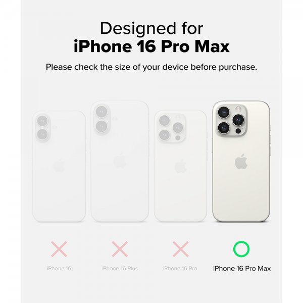 Ringke iPhone 16 Pro Max -suojakuori Fusion Magnetic Transparent