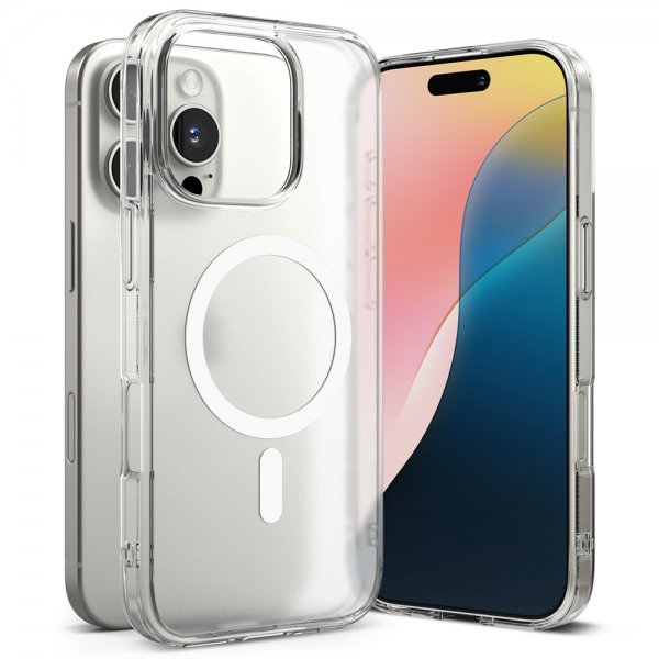 Ringke iPhone 16 Pro Max Kuori Fusion Magnetic Matte Transparent
