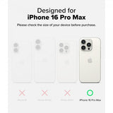 Ringke iPhone 16 Pro Max Kuori Fusion Magnetic Matte Transparent