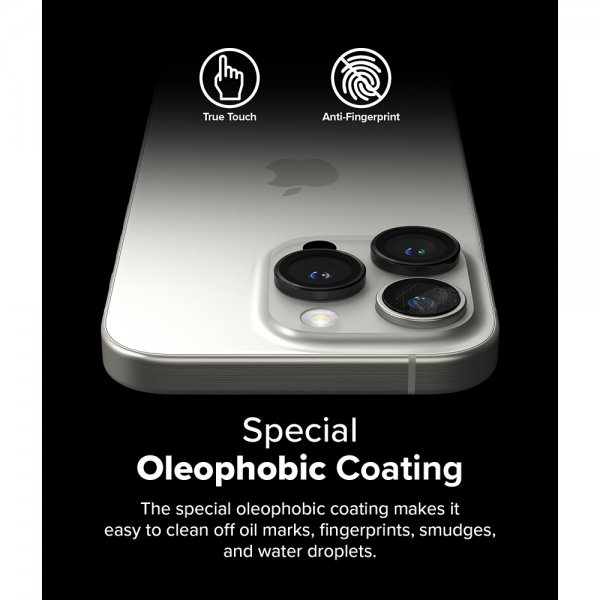 Ringke iPhone 16 Pro/iPhone 16 Pro Max Kameran linssins kehys 2-pakkaus
