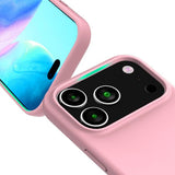 Rvelon iPhone 17 Pro Silikonikuori MagSafe Vaaleanpunainen