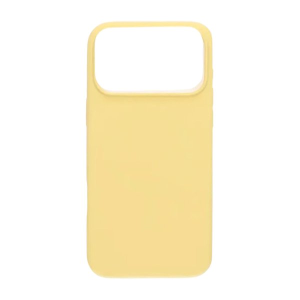 Rvelon iPhone 17 Pro Max Silikonikuori MagSafe Keltainen