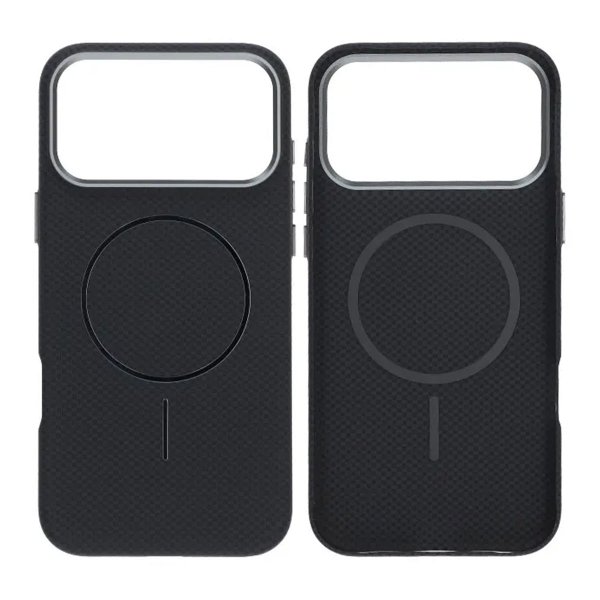 iPhone 17 Pro -kuori Aramidikuitu MagSafe Musta
