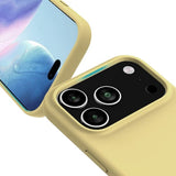 Rvelon iPhone 17 Pro Max Silikonikuori MagSafe Keltainen