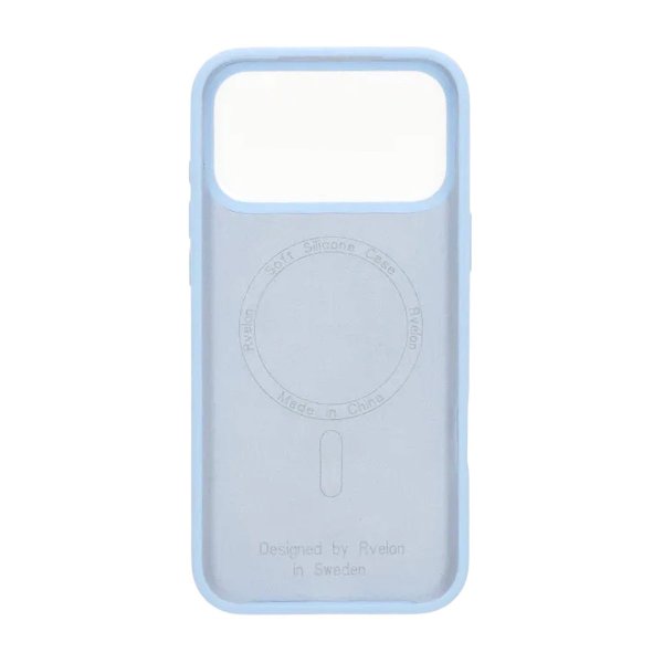 Rvelon iPhone 17 Pro -silikonikuori MagSafe, vaaleansininen