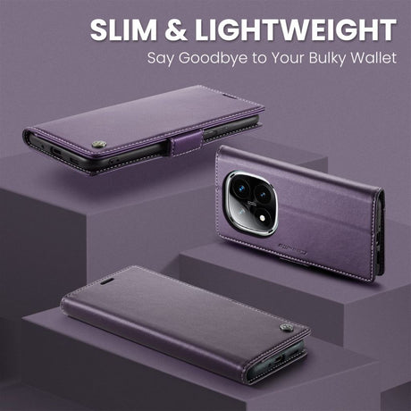 CaseMe Xiaomi Redmi Note 14 Pro 5G/14 Pro Plus 5G Kotelo 023 Series Violetti