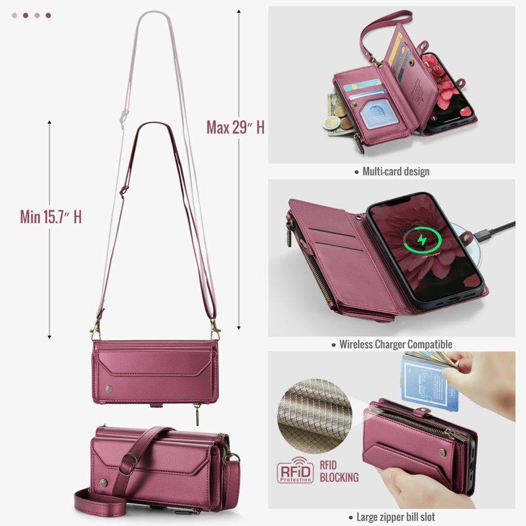 CaseMe iPhone 16e/iPhone 17e Kotelo C36 Series Punainen
