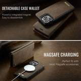 CaseMe iPhone 14 Pro Max Kotelo C49 Series Ruskea