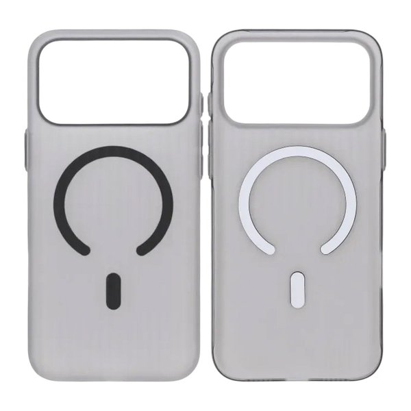 iPhone 17 Pro Max Kuori Uritettu MagSafe Vaaleanharmaa