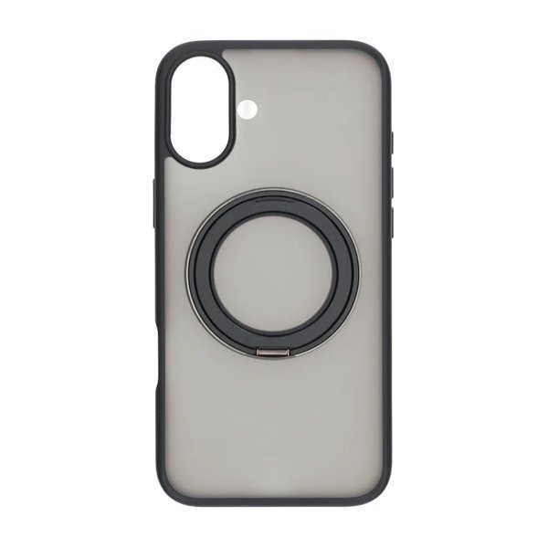 iPhone 16 Plus Kuori, pyörivä MagSafe-jalusta, musta