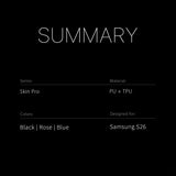 Dux Ducis Samsung Galaxy S26 Kotelo Skin Pro Series Vaaleanpunainen