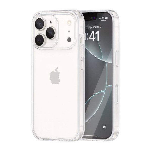 Rvelon iPhone 17 Pro -kuori, TPU-kotelo, läpinäkyvä